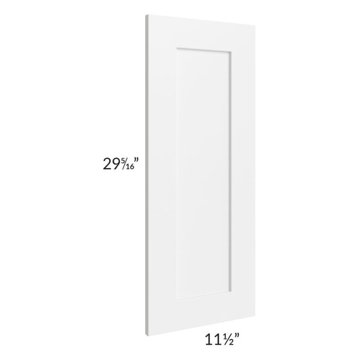 Alpine White Shaker 12x30 End Decorative Door