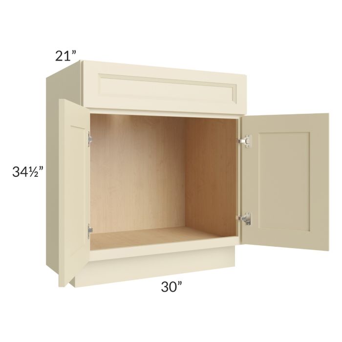 Casselton Ivory 30" Vanity Sink Base Cabinet