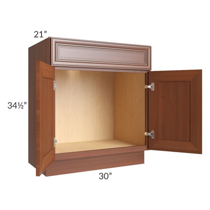 Phoenix Caramel Glaze 30" Vanity Sink Base Cabinet