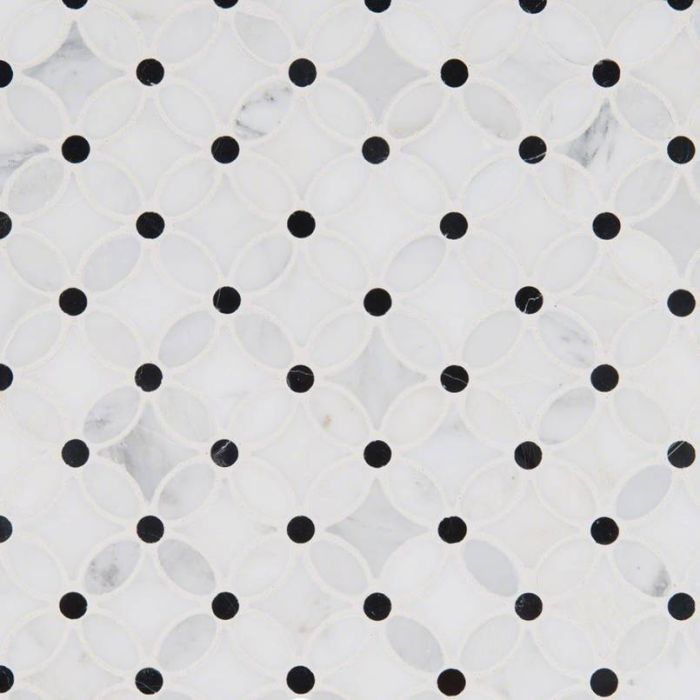 Florita Pattern Polished Mosaic Tile Sample