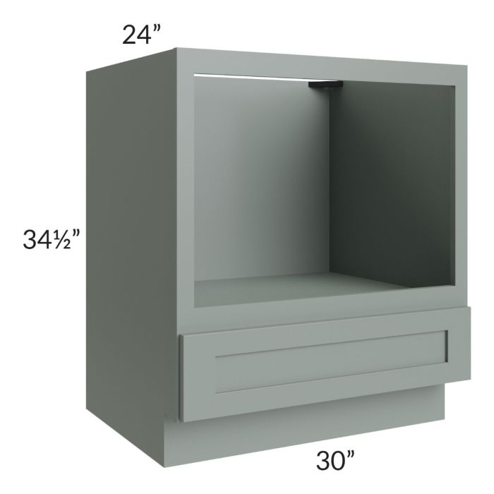 Woodland Green Shaker 24" 2-Drawer Base Cabinet