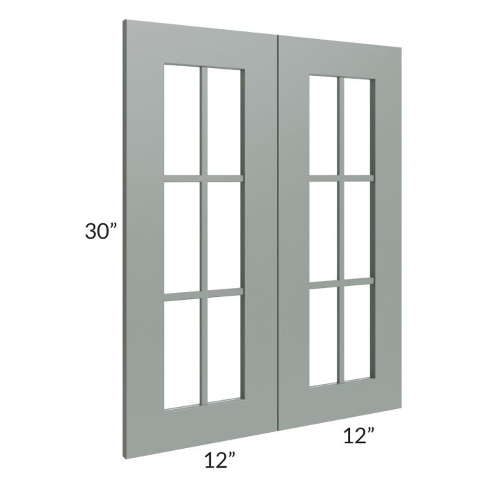 Woodland Green Shaker 24" 2-Drawer Base Cabinet