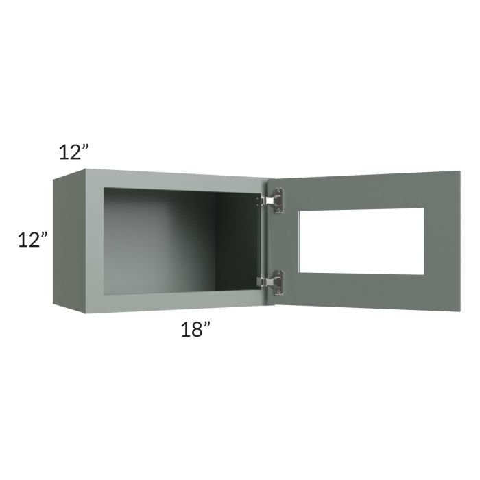 Woodland Green Shaker 24" 2-Drawer Base Cabinet