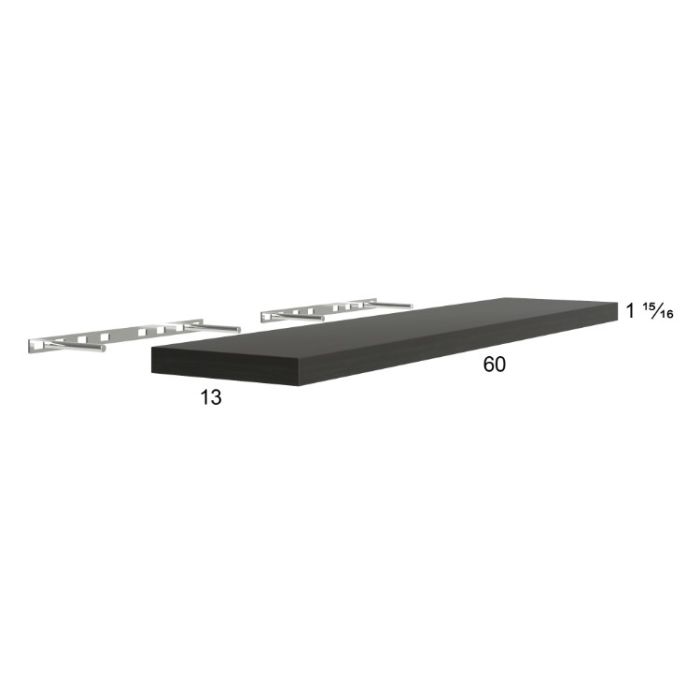 Euro Cafe 60" Floating Wall Shelf