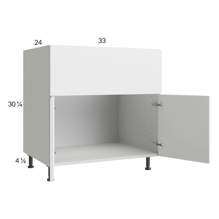 Harbor White 33" Farm Sink Base Cabinet