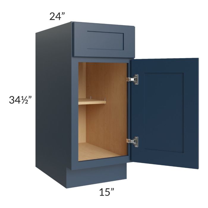 Madison Navy Shaker 15" Base Cabinet