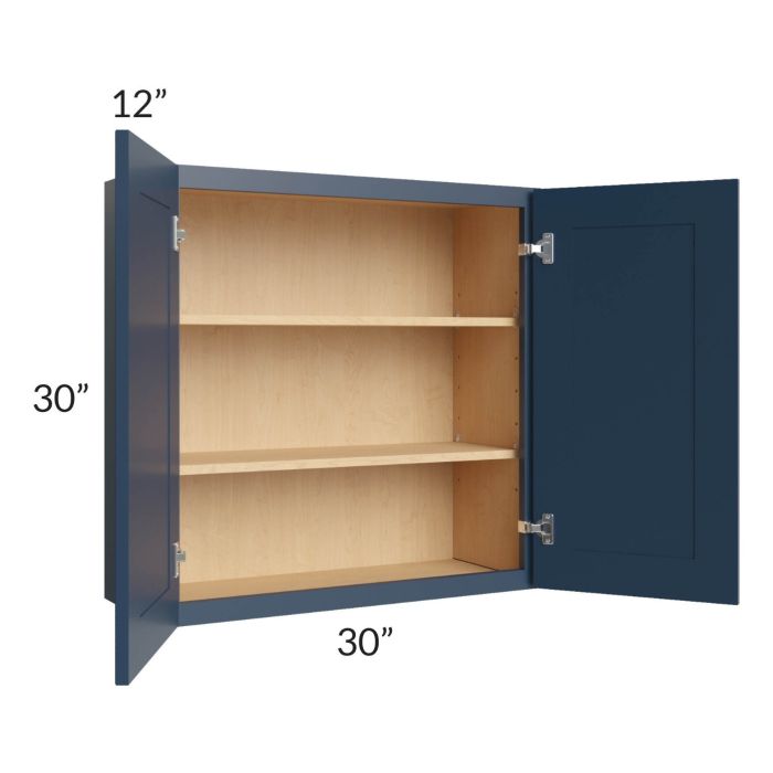Madison Navy Shaker 30x30 Wall Cabinet