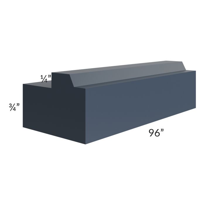 Midtown Blue Shaker Light Rail Molding