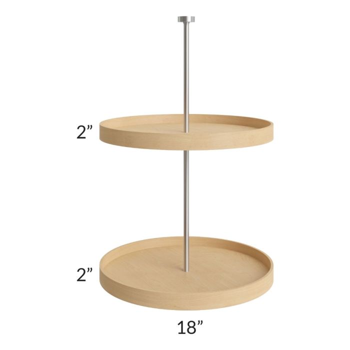 Vienna Wood Lazy Susan Insert for a 24x30 Diagonal Corner Wall Cabinet