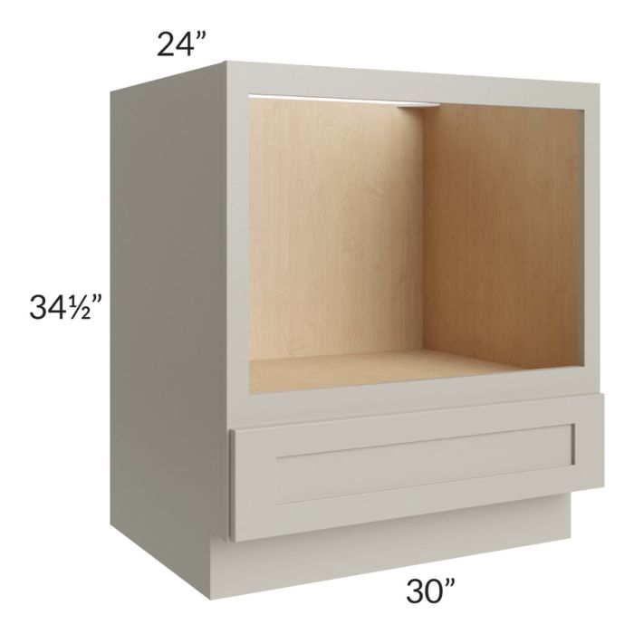 Stratton Light Grey Shaker 30" Microwave Base Cabinet