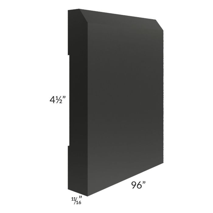 Onyx Black Shaker 8' Decorative Base Molding