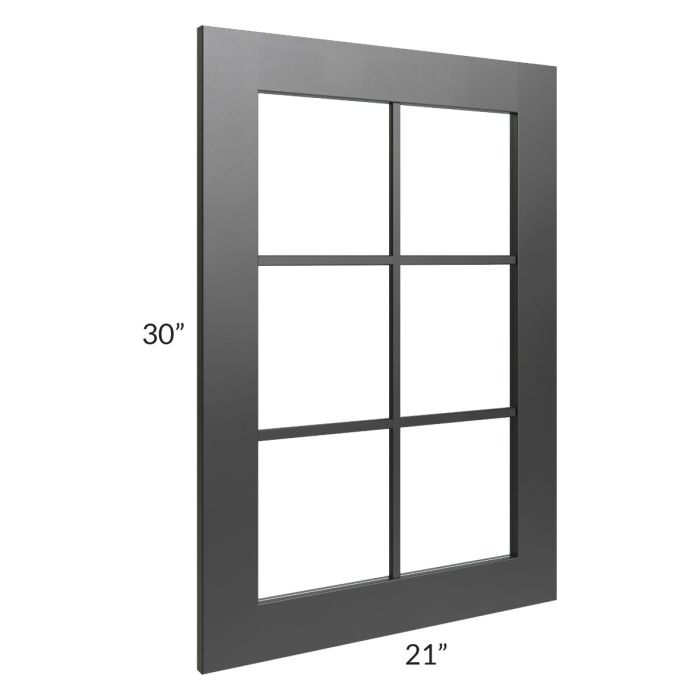 Onyx Black Shaker 24" 2-Drawer Base Cabinet