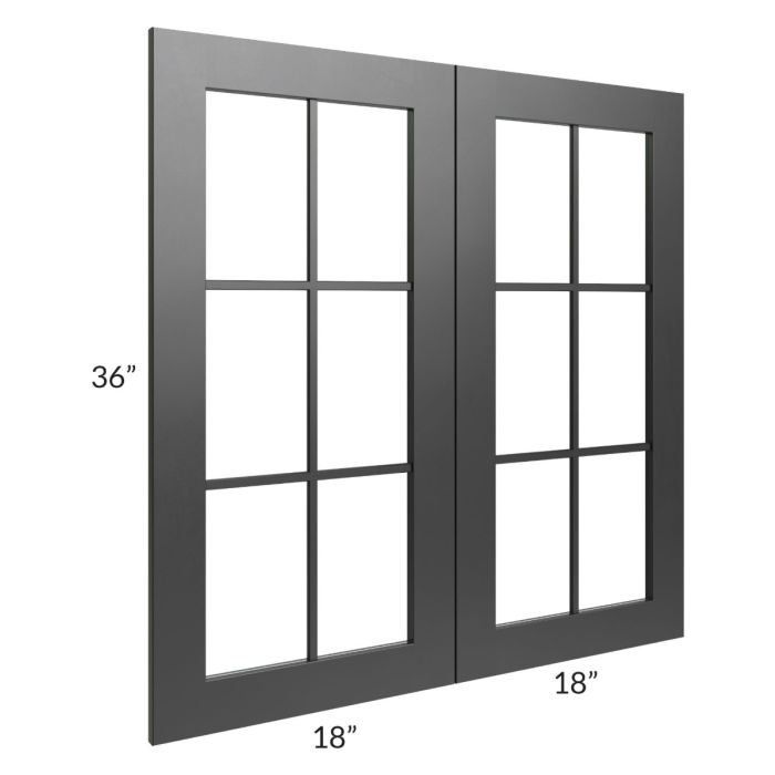 Onyx Black Shaker 24" 2-Drawer Base Cabinet