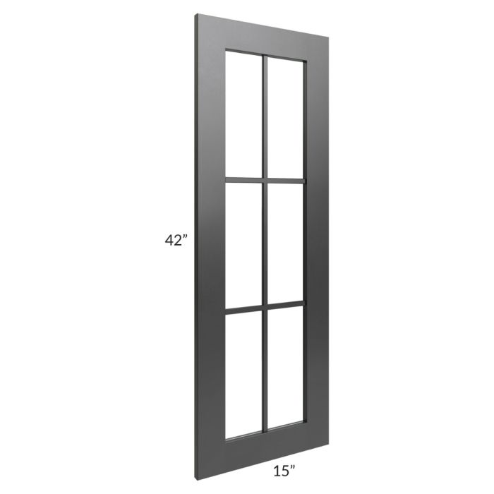 Onyx Black Shaker 24" 2-Drawer Base Cabinet