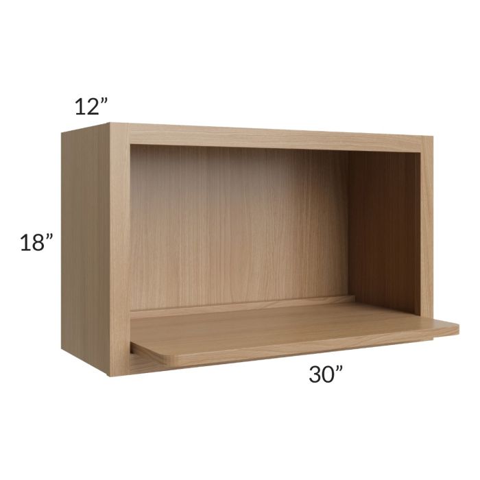 Township Rift Oak 30x18 Microwave Wall Cabinet