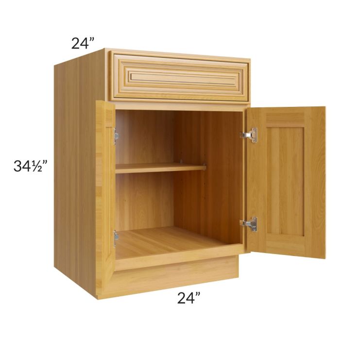 Glazed Praline 24" Base Cabinet 