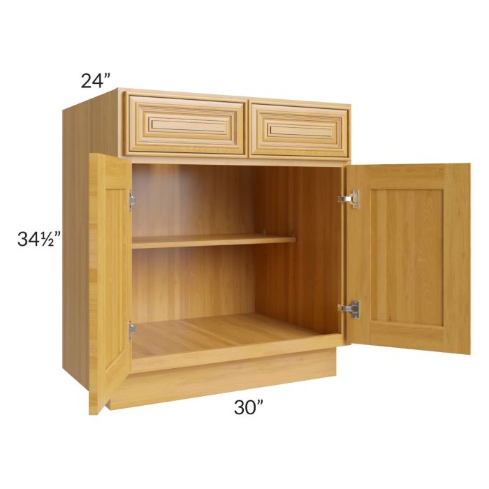 Glazed Praline 30" Base Cabinet 