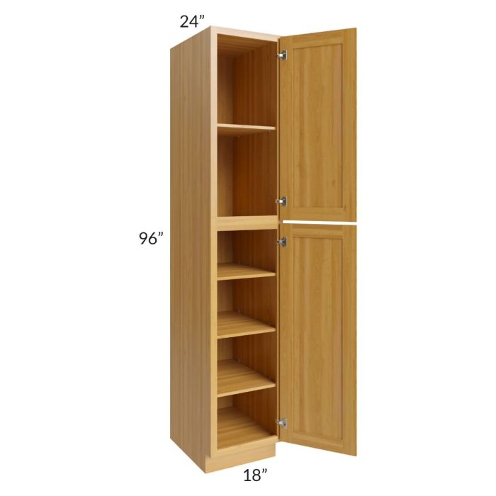 Glazed Praline 18x96 Utility Cabinet