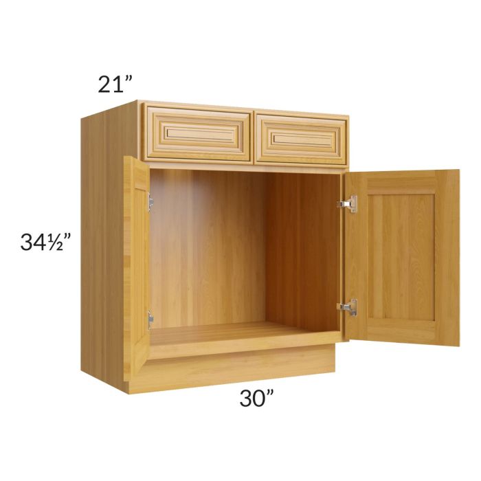 Glazed Praline 30" Vanity Sink Base Cabinet