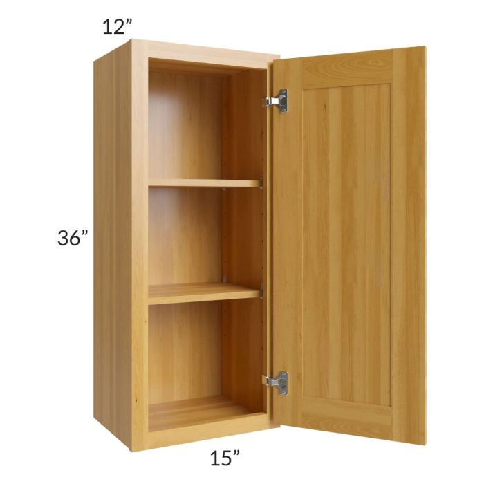 Glazed Praline 15x36 Wall Cabinet