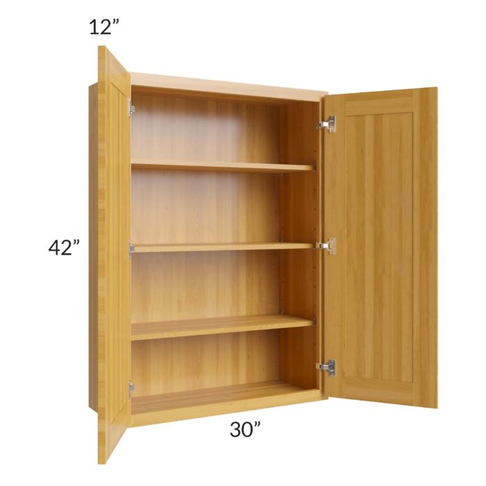 Glazed Praline 30x42 Wall Cabinet