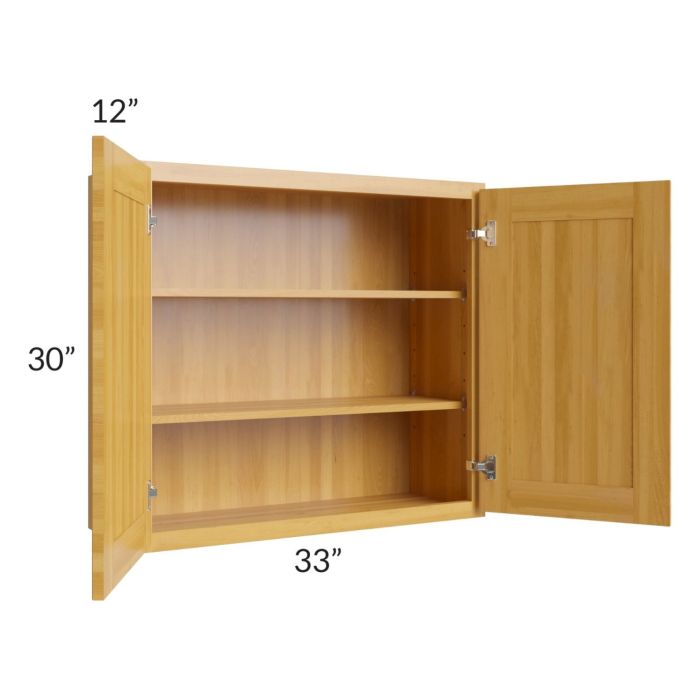 Glazed Praline 33x30 Wall Cabinet