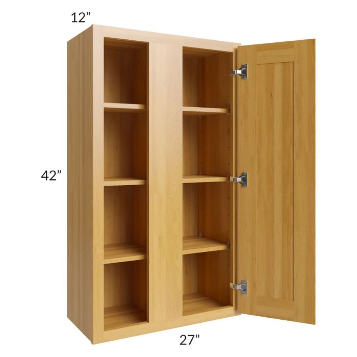 Glazed Praline 27x42 Blind Corner Wall Cabinet