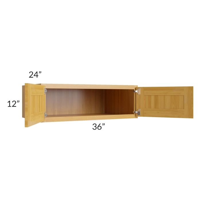 Glazed Praline 36x12x24 Refrigerator Wall Cabinet