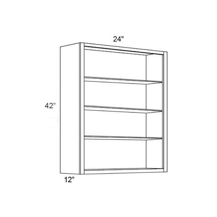 24x42 Wall Cabinet (No Doors) To Be Used With Glass Doors