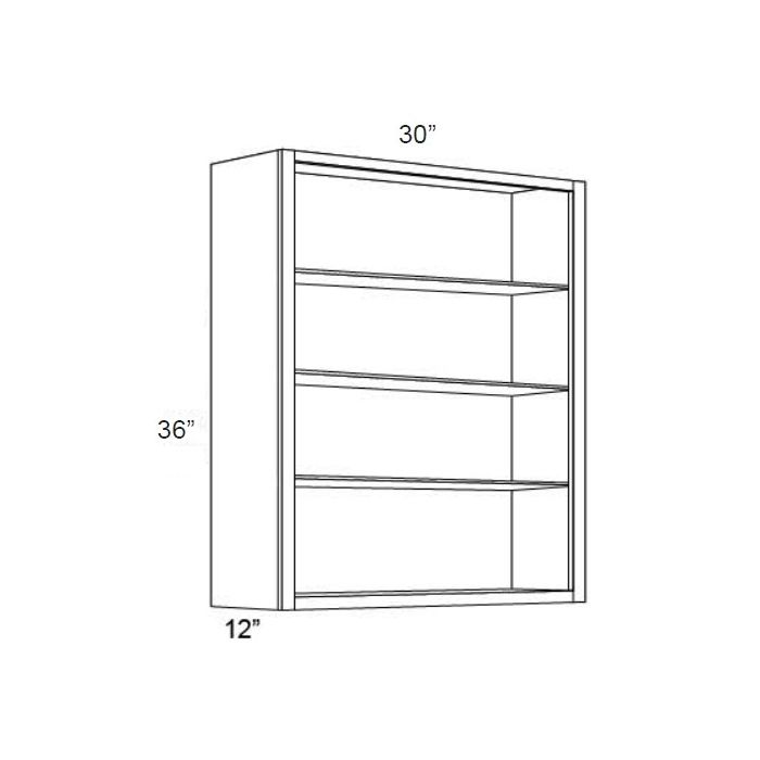 30x36 Wall Cabinet (No Doors) To Be Used With Glass Doors