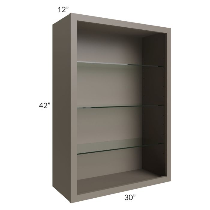 Tuscan Stone 30x42 Wall Cabinet (No Doors) To Be Used With Glass Doors