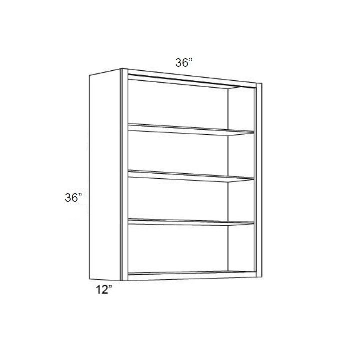 Vienna 36x36 Wall Cabinet (No Doors) To Be Used With Glass Doors