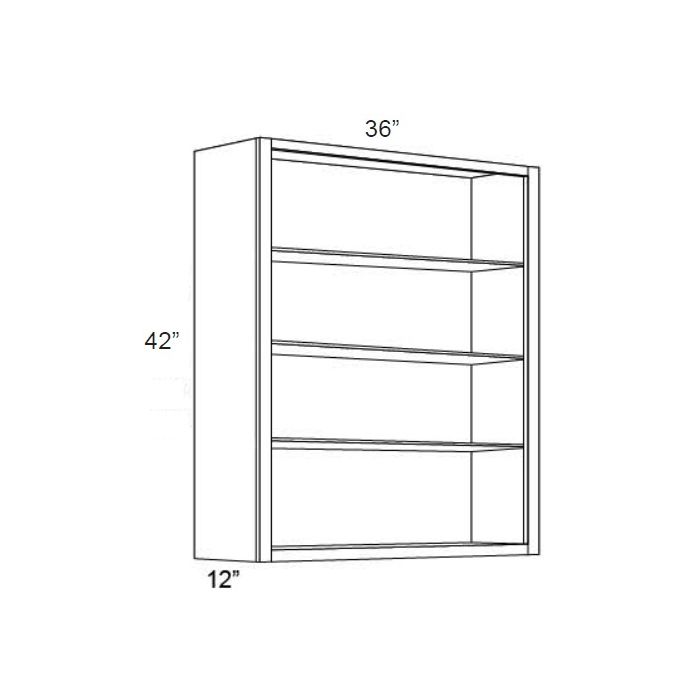 Vienna 36x42 Wall Cabinet (No Doors) To Be Used With Glass Doors