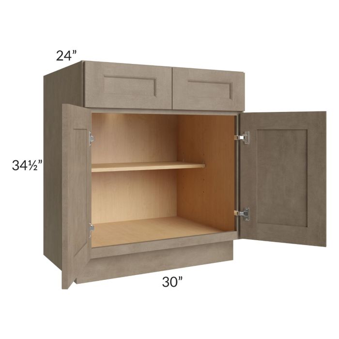 Cobblestone Grey 30" Base Cabinet 