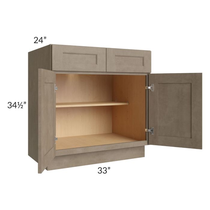 Cobblestone Grey 33" Base Cabinet 