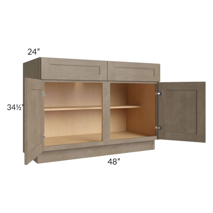 Cobblestone Grey 48" Base Cabinet