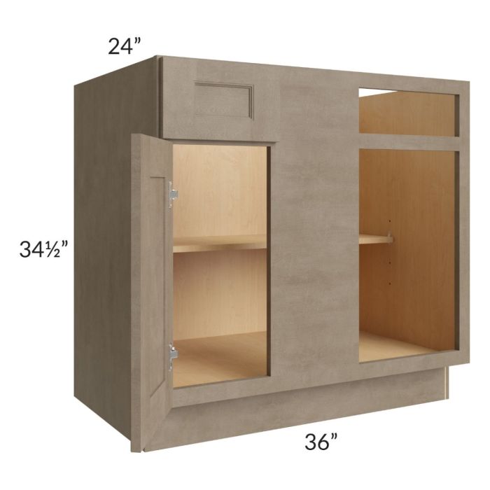 Cobblestone Grey 36" Blind Corner Base Unit
