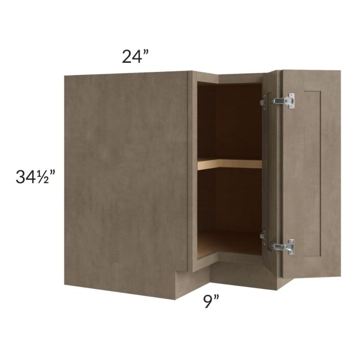 Cobblestone Grey 33" Easy Reach Corner Base Cabinet