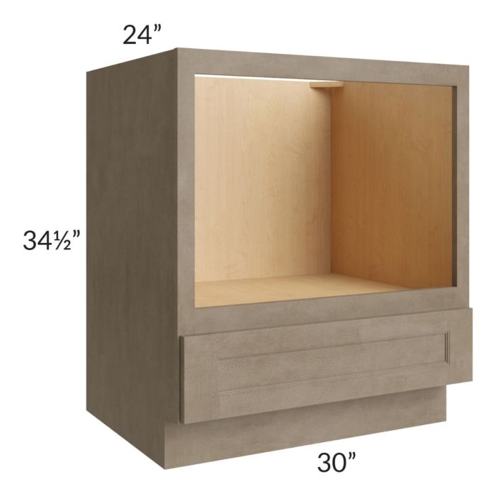 Cobblestone Grey 30" Base Microwave Cabinet