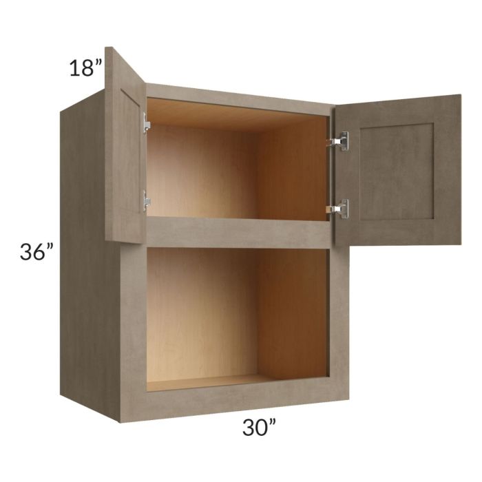 Cobblestone Grey 30x36 Microwave Cabinet