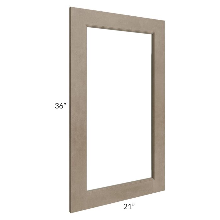 Cobblestone Grey 21x36 Glass Door