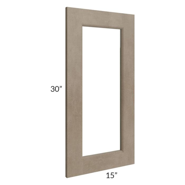 Cobblestone Grey 24x30 Corner Glass Door