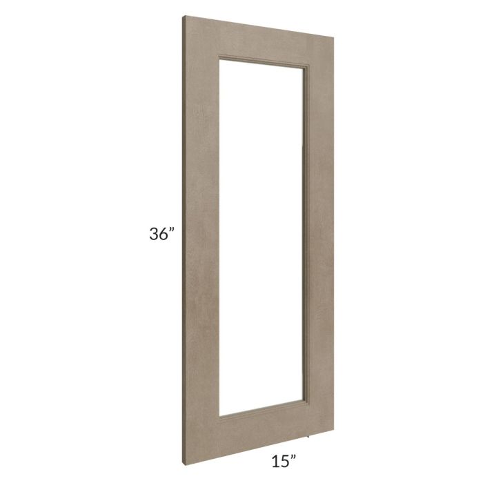 Cobblestone Grey 24x36 Corner Glass Door