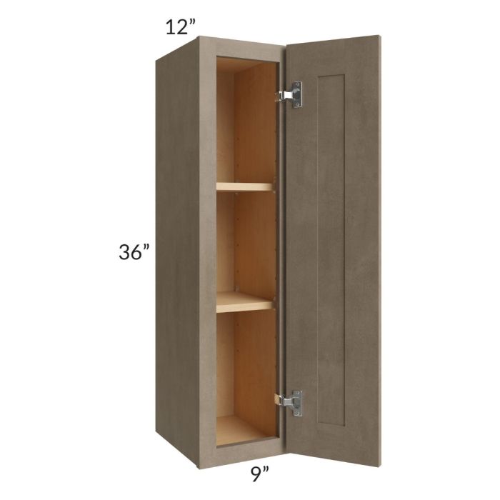 Cobblestone Grey 09x36 Wall Cabinet