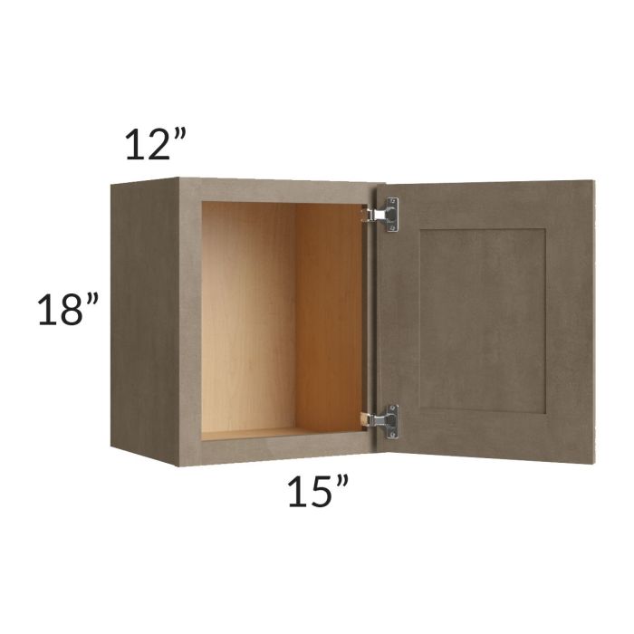 Cobblestone Grey 15x18 Wall Cabinet