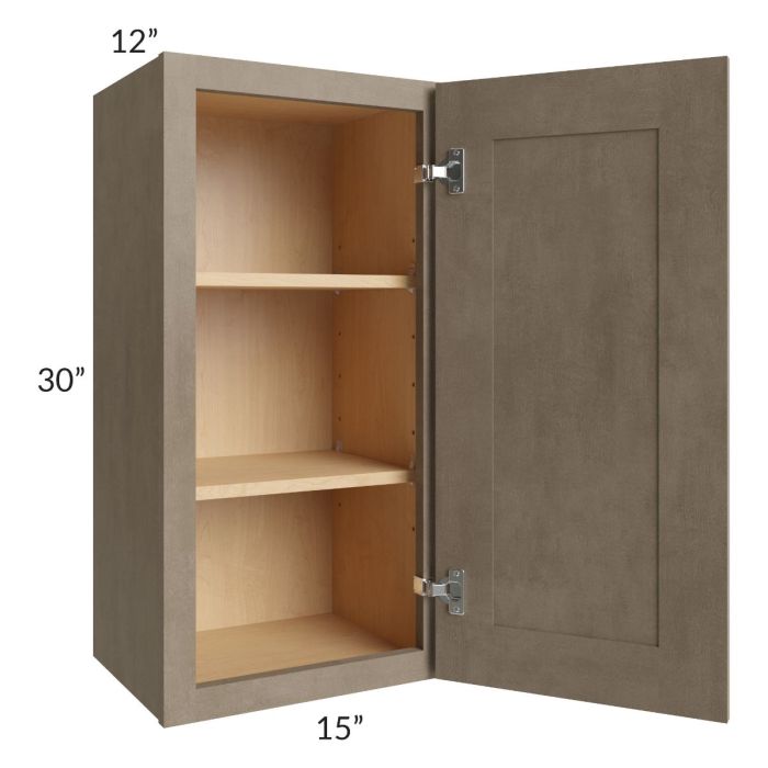 Cobblestone Grey 15x30 Wall Cabinet