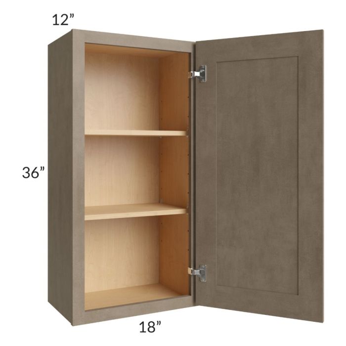 Cobblestone Grey 18x36 Wall Cabinet