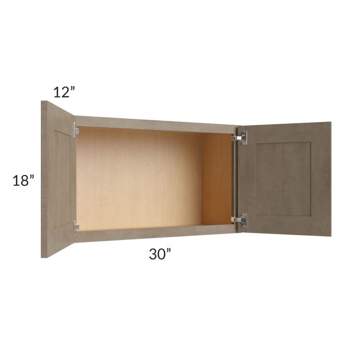 Cobblestone Grey 30x18 Wall Cabinet
