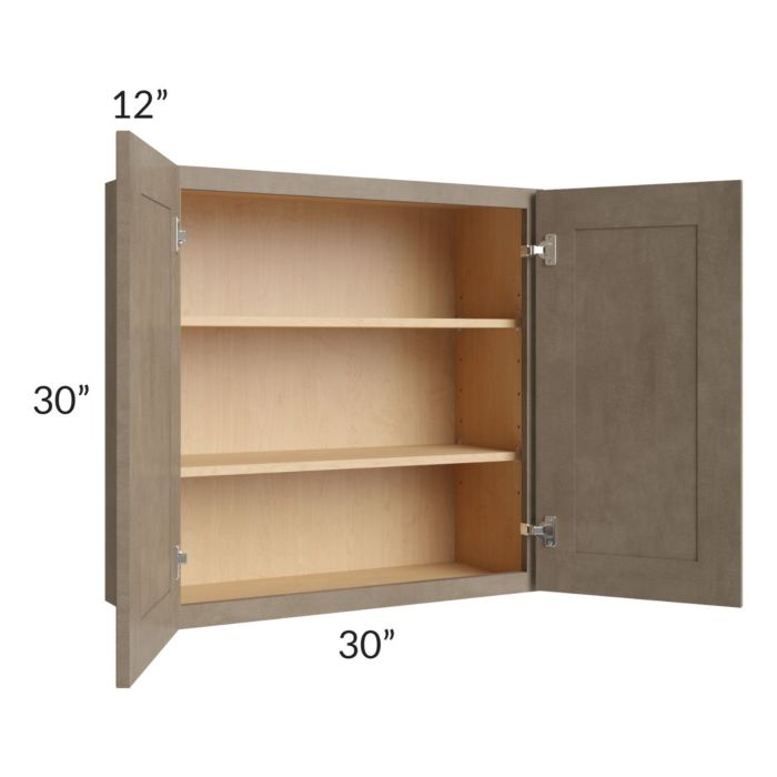 Cobblestone Grey 30x30 Wall Cabinet