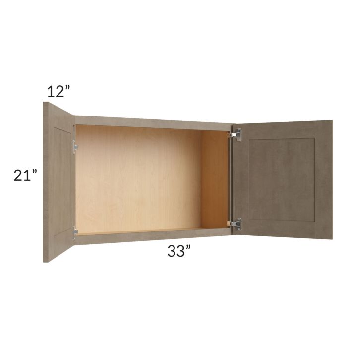 Cobblestone Grey 33x21 Wall Cabinet